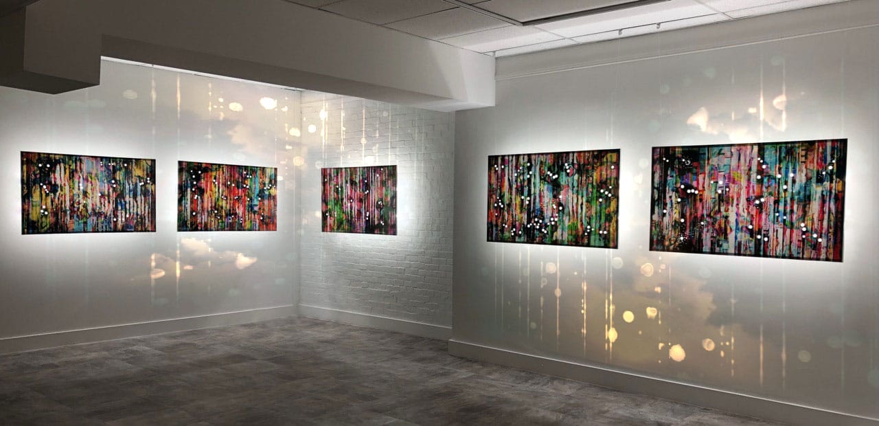 installation view of Exo Resonance exhibition